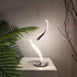 LED Spiral Table Lamp Curved Desk Bedside Lamp 