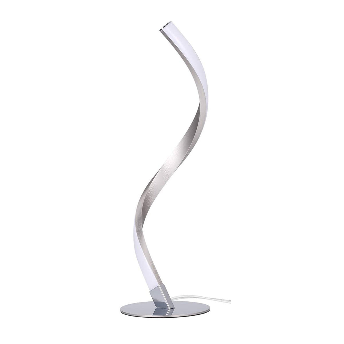 LED Spiral Table Lamp Curved Desk Bedside Lamp 