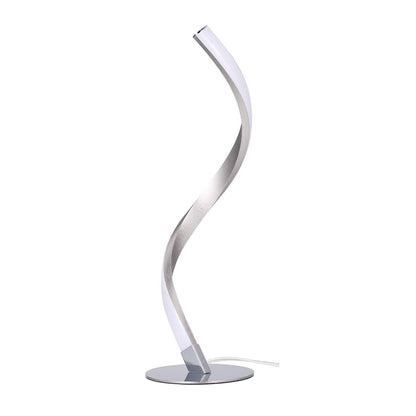 LED Spiral Table Lamp Curved Desk Bedside Lamp 