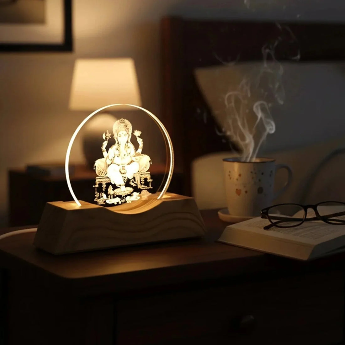 3D Lord Ganesha LED Night Lamp
