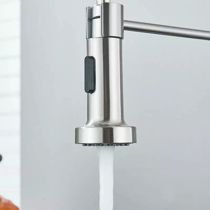 Pull out kitchen mixer tap 360 degree swivel spout