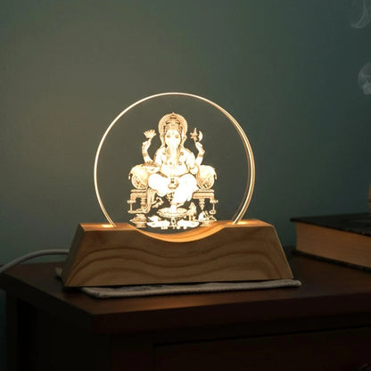 3D Lord Ganesha LED Night Lamp