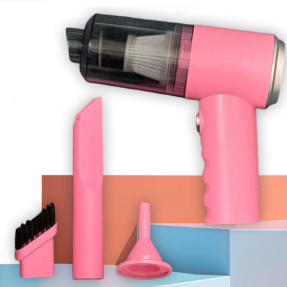 3-in-1 USB Vacuum Cleaner – Car & Home Portable Suction & Blower