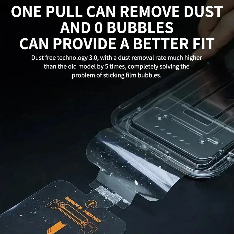 iPhone Tempered Glass Screen Protector – Oleophobic, 9H Hardness, Easy Install
