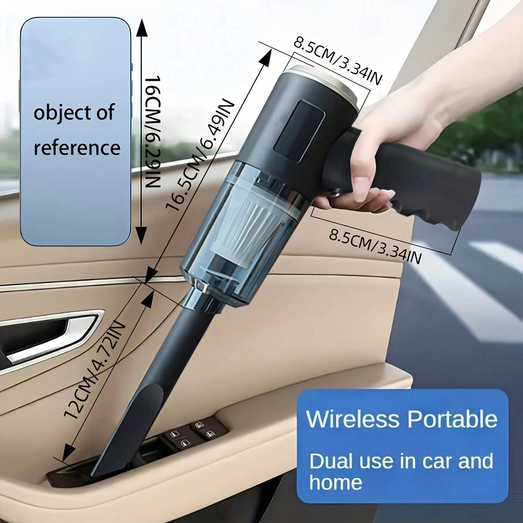 3-in-1 USB Vacuum Cleaner – Car & Home Portable Suction & Blower