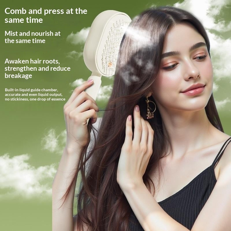 Electric Airbag Massage Comb With Mist Spray